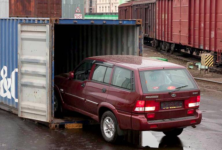 Отправка жд контейнером легковой машины стоимость из Перми в Краснодар